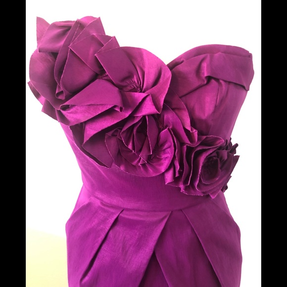 Max & Cleo rose wine dress size 4 - Picture 2 of 7